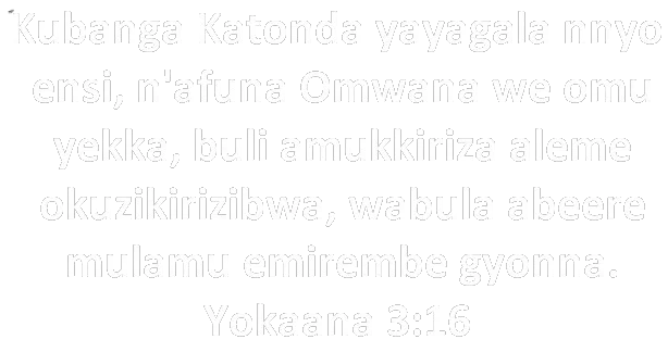 Olunyiriri lwa Baibuli: Yokaana 3:16